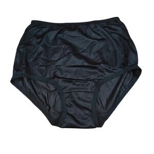 Carole Black Semi Sheer Nylon Semi Sheer Panty Womens Size 7